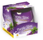 Sviečka aromatická v skle 100 g SAS 3016 Purple Lilac & Chamomil