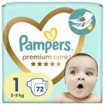 Pampers Premium Newborn S1 72 ks 2-5 kg