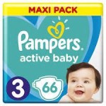 Pampers detské plienky Active Baby MP S3 66ks 6-10kg