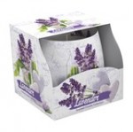 Sviečka aromatická v skle 100 g SAS 3013 Lavender