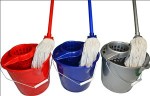 Mop set WET 10L Fmix. OKRÚHLY bavl.biely mop 140 gr