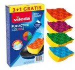 Vileda Pur Active Colors hubka na teflón 3+1 ks