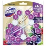 Domestos wc blok Aroma Lux Wild Berries & Hibiscus Oil 3x55g