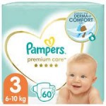 Pampers Premium care plienky veľkosť 3 (6 - 10 kg) 60 ks